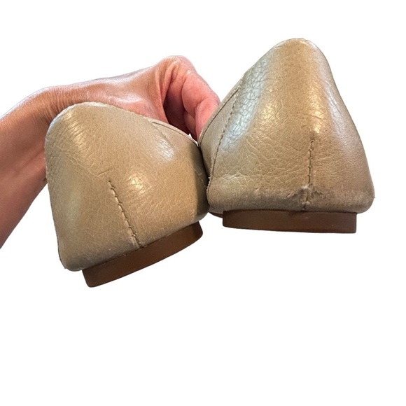 Born Leather Snakeskin Embossed Ballet Flats Tan Size 9.5 - Picture 8 of 12